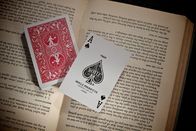 Red Invisible Playing Cards / Plastic Coated Marked poker Cards