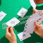 Hitam Dan Putih PVC Paper Mahjong Invisible Playing Cards Untuk Poker Analyzer