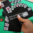 Hitam Dan Putih PVC Paper Mahjong Invisible Playing Cards Untuk Poker Analyzer