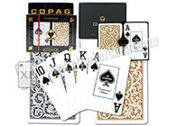 Brazil Copag 1546 Black Golden Plastic Jumbo Playing Card Untuk Permainan Kasino