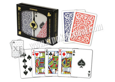 Poker Perjudian Alat Peraga Brasil Black Copag Copag Plastic Playing Cards
