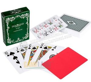 PVC Plastic Diamond UV Dan Tinta Inframerah Ditandai Bermain Kartu Untuk Lensa Terlihat