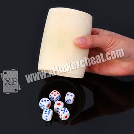 ISO9001 Perspective Dice Cup / Gambling Accessories Kasino Magic Dice Dengan Baterai 4 jam