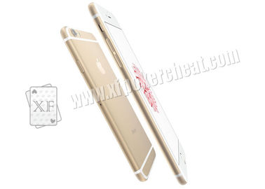 Emas iPhone 6 Kamera Ponsel Poker Scanner Dengan 2m Transmitter