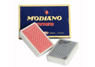 Italian Plastic Ramino Bridge Super Flori Ditandai Kartu Poker Red Blue Index
