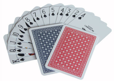 Italian Plastic Ramino Bridge Super Flori Ditandai Kartu Poker Red Blue Index