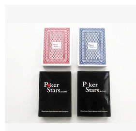 Poker Star Blue Red Plastic Playing Card For Gambling Props With 2 Jumbo Index