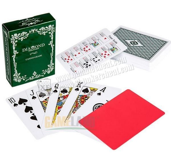 PVC Plastic Diamond UV Dan Tinta Inframerah Ditandai Bermain Kartu Untuk Lensa Terlihat