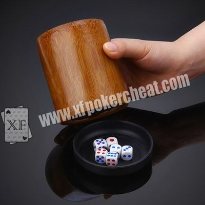 ISO9001 Perspective Dice Cup / Gambling Accessories Kasino Magic Dice Dengan Baterai 4 jam